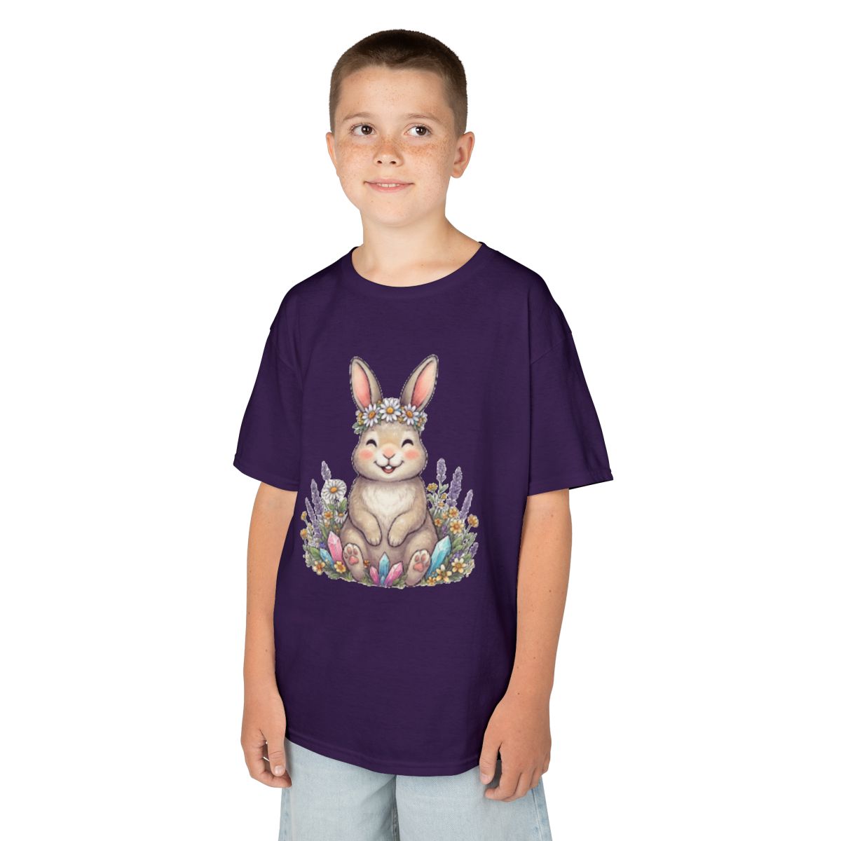 Color: Purple | Hippy Bunny Kids Tee