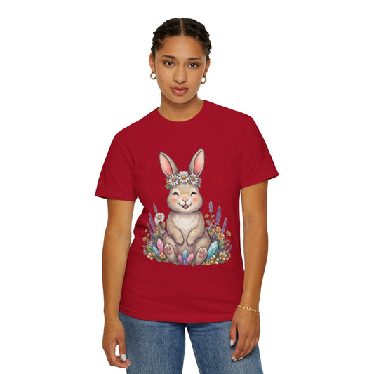 Color: Red | Hippy Bunny Unisex Garment-Dyed Tee