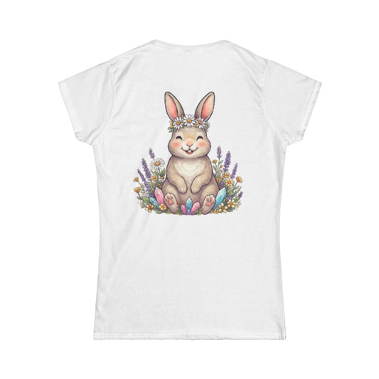 Color: White | Hippy Bunny Women's Tee