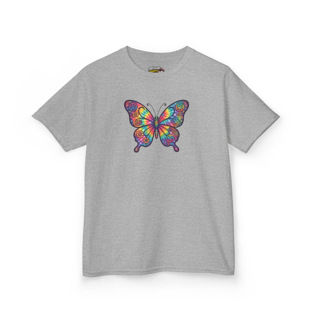 Color: Sport Grey | Hippy Butterfly Kids Tee