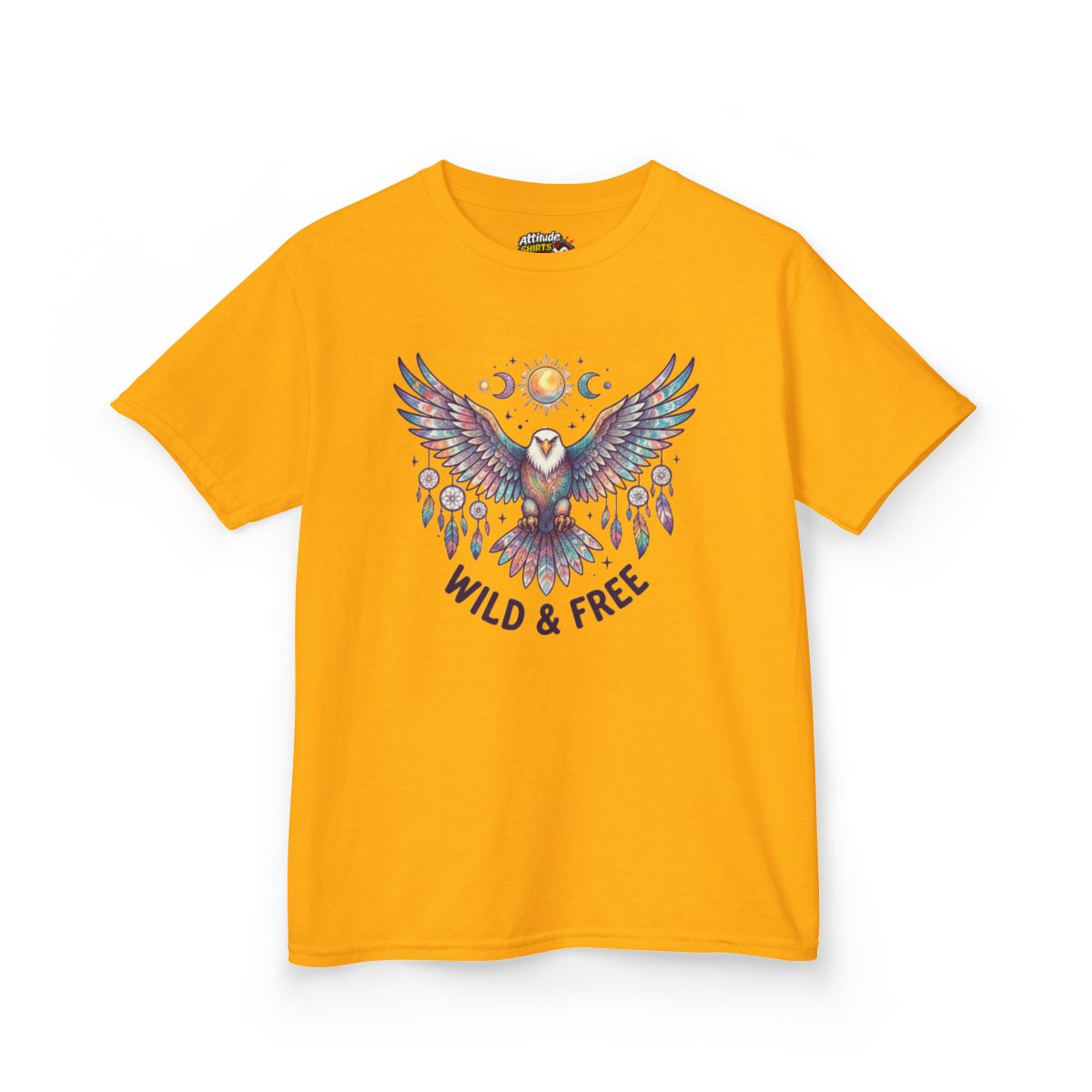 Color: Gold | Hippy Eagle Kids Tee