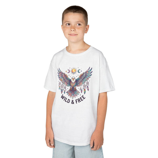 Color: White | Hippy Eagle Kids Tee
