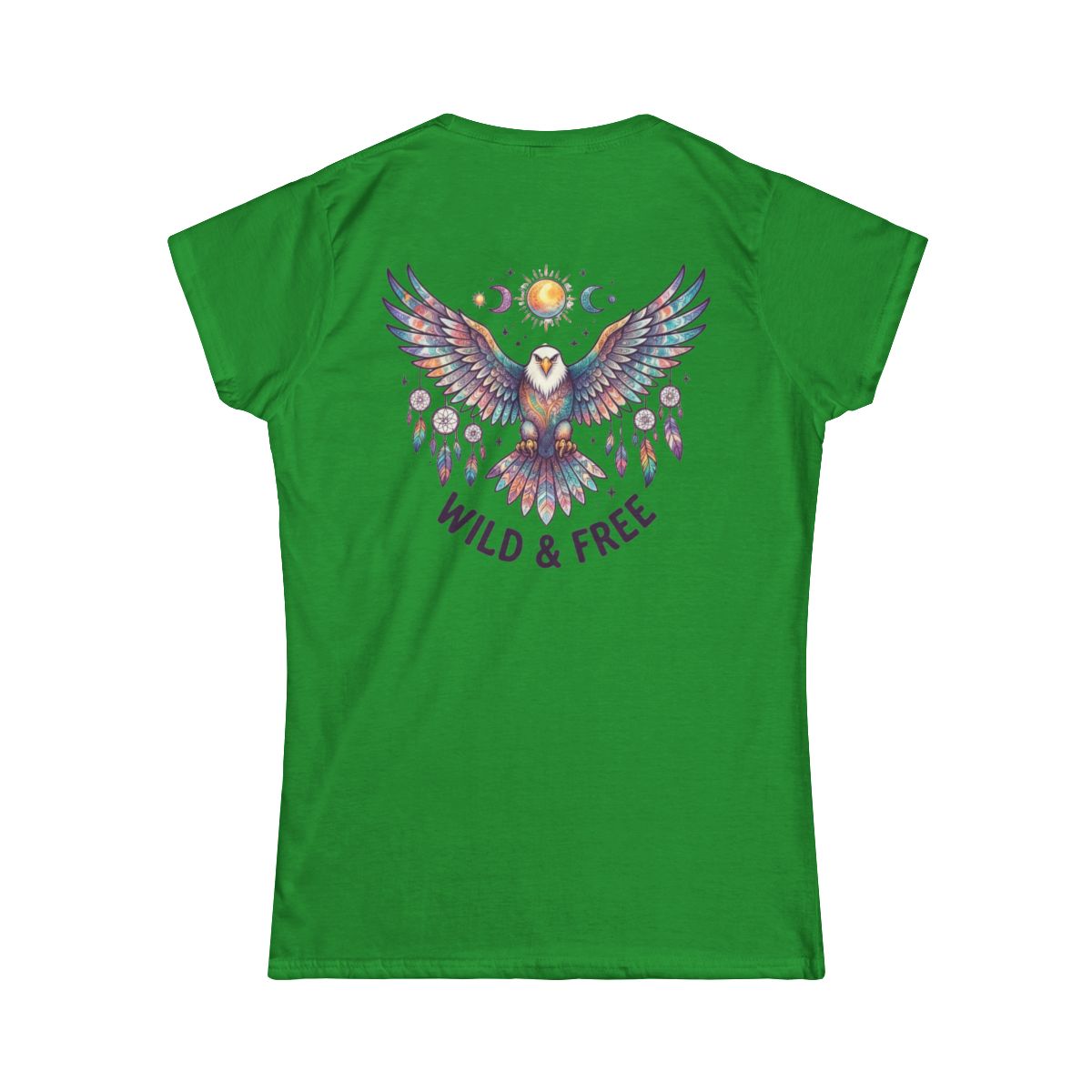 Color: Irish Green | Hippy Eagle Women's Tee