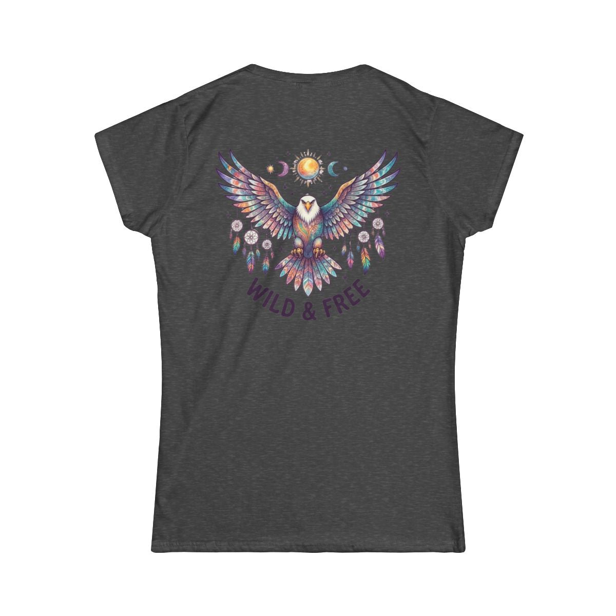 Color: Dark Heather | Hippy Eagle Women's Tee