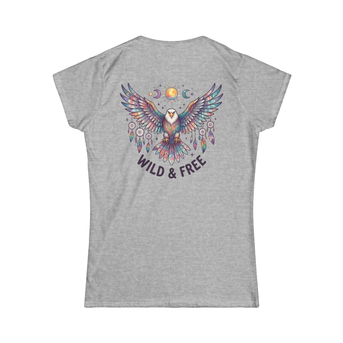 Color: Sport Grey | Hippy Eagle Women's Tee