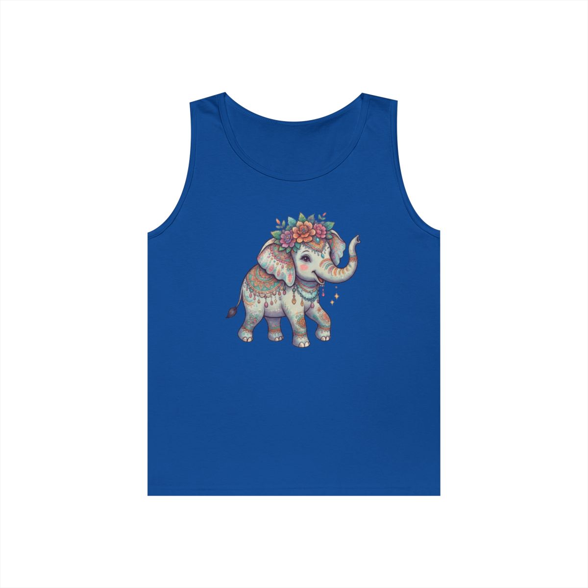 Color: Royal | Hippy Elephant Tank Top
