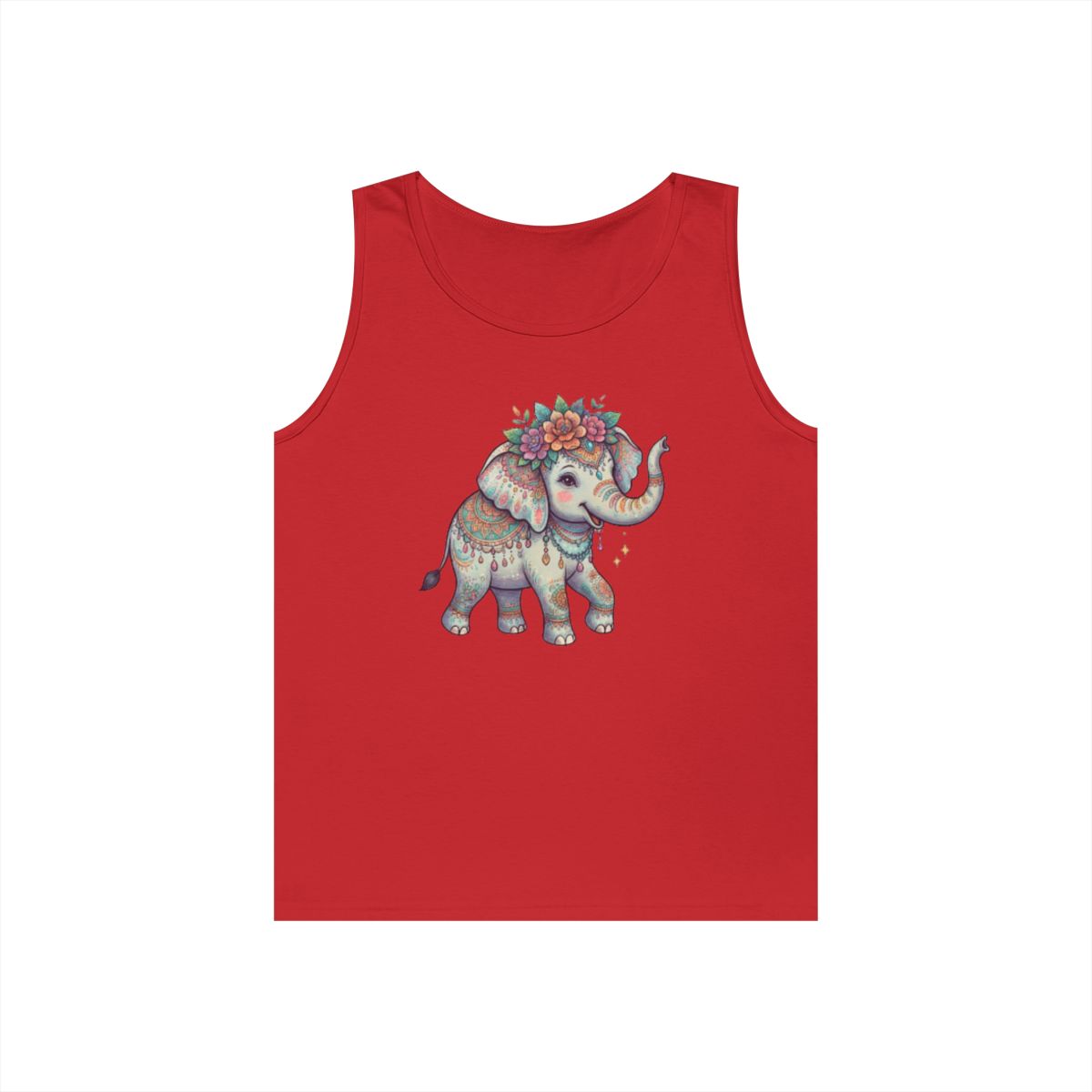 Color: Red | Hippy Elephant Tank Top
