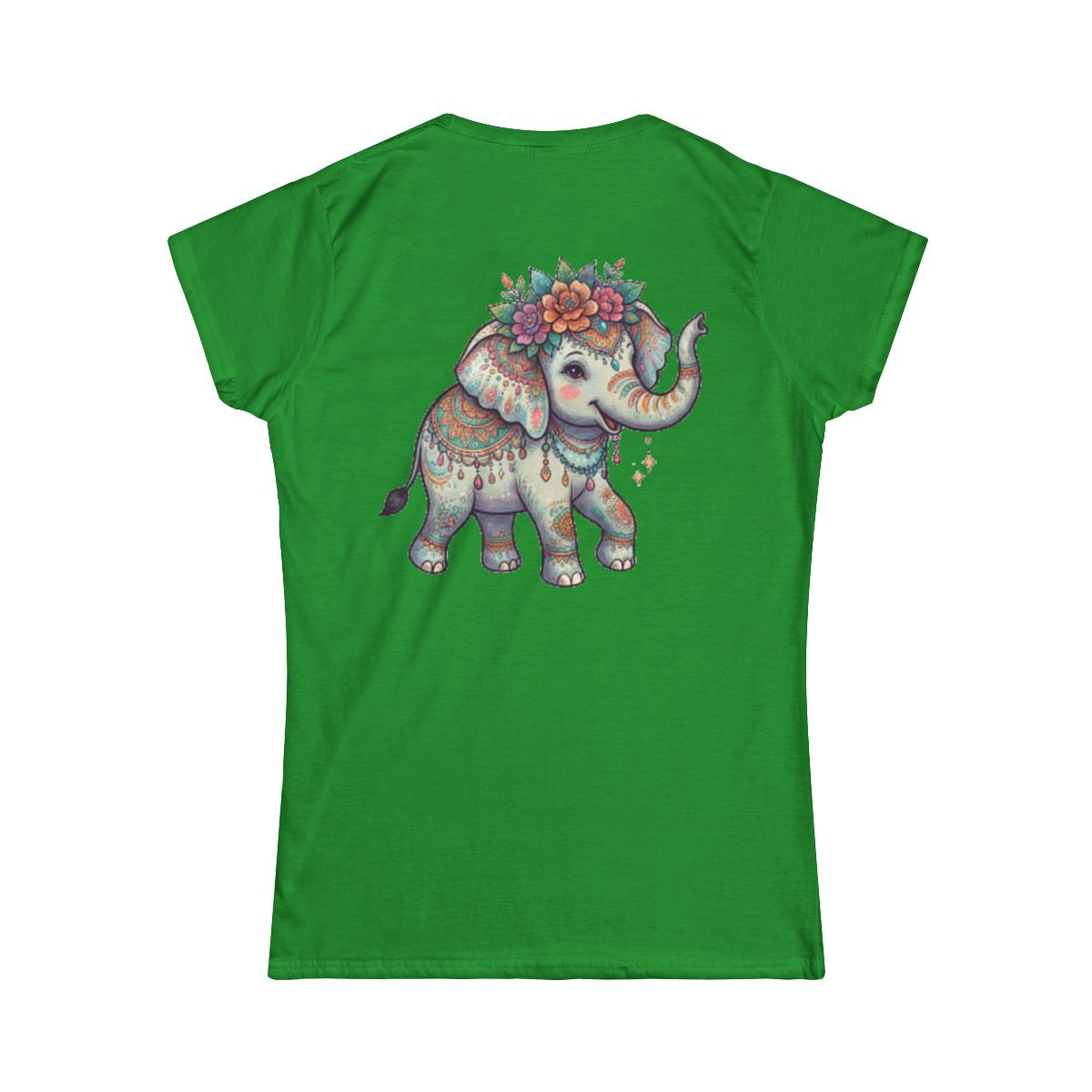 Color: Irish Green | Hippy Elephant Women's Tee
