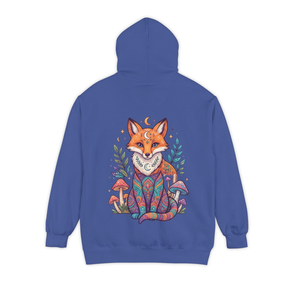 Color: Flo Blue | Hippy Fox Garment-Dyed Hoodie