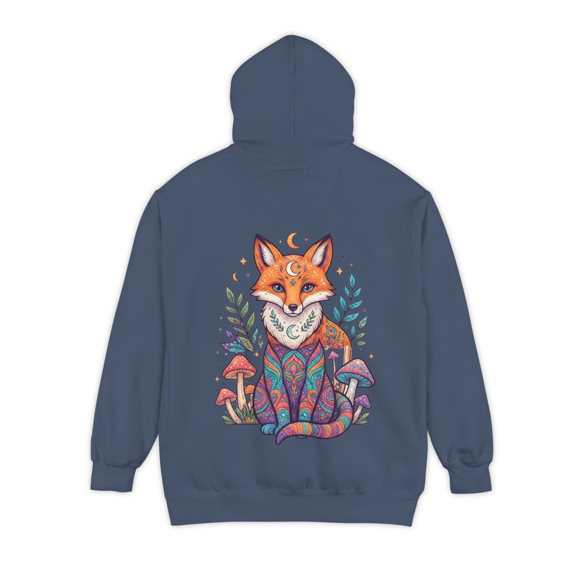 Color: Denim | Hippy Fox Garment-Dyed Hoodie