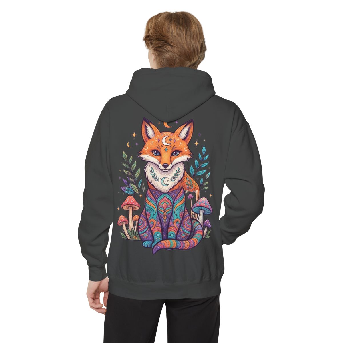 Color: Pepper | Hippy Fox Garment-Dyed Hoodie