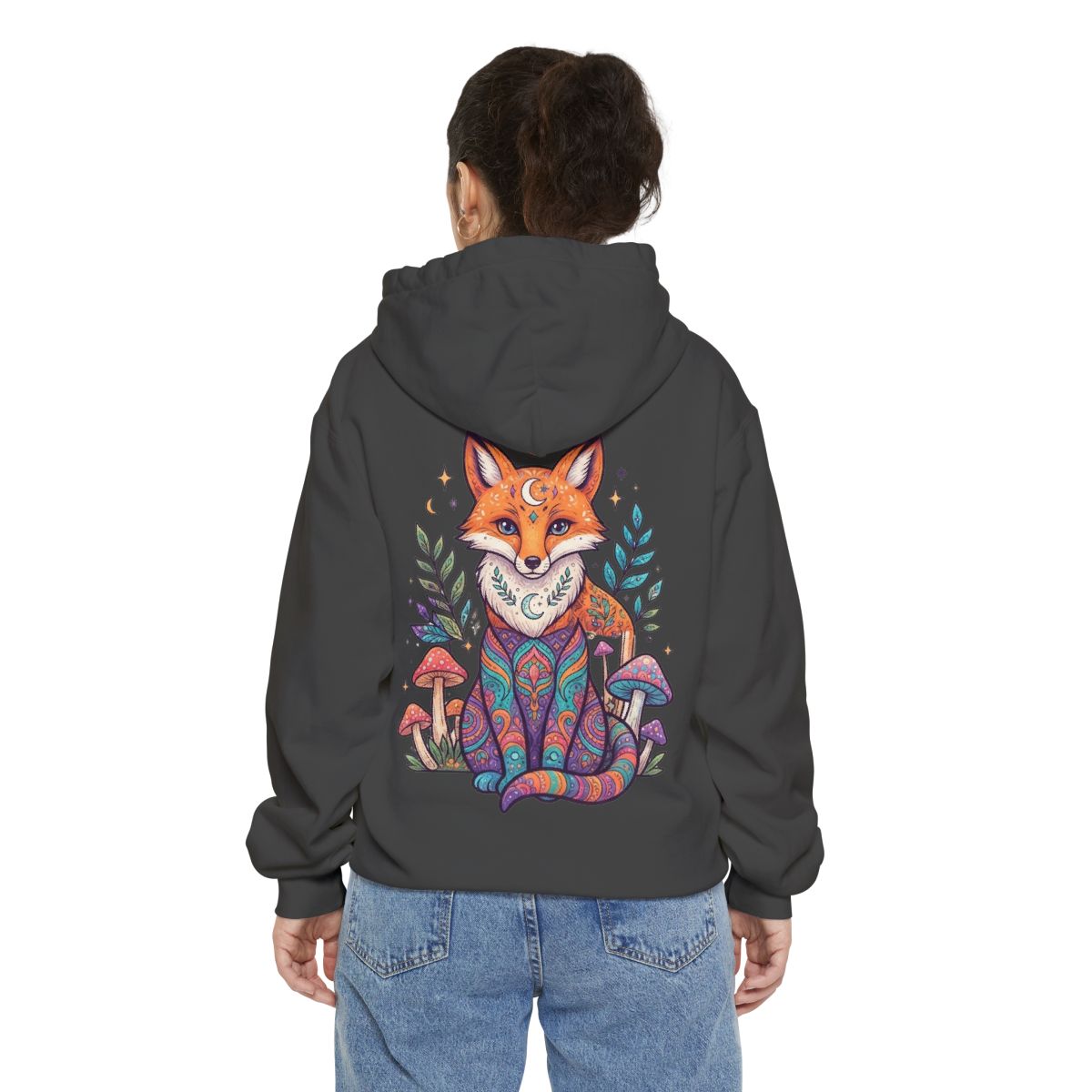 Color: Pepper | Hippy Fox Garment-Dyed Hoodie