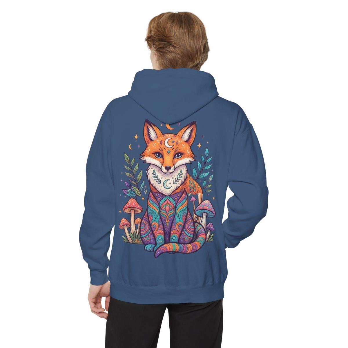 Color: True Navy | Hippy Fox Garment-Dyed Hoodie
