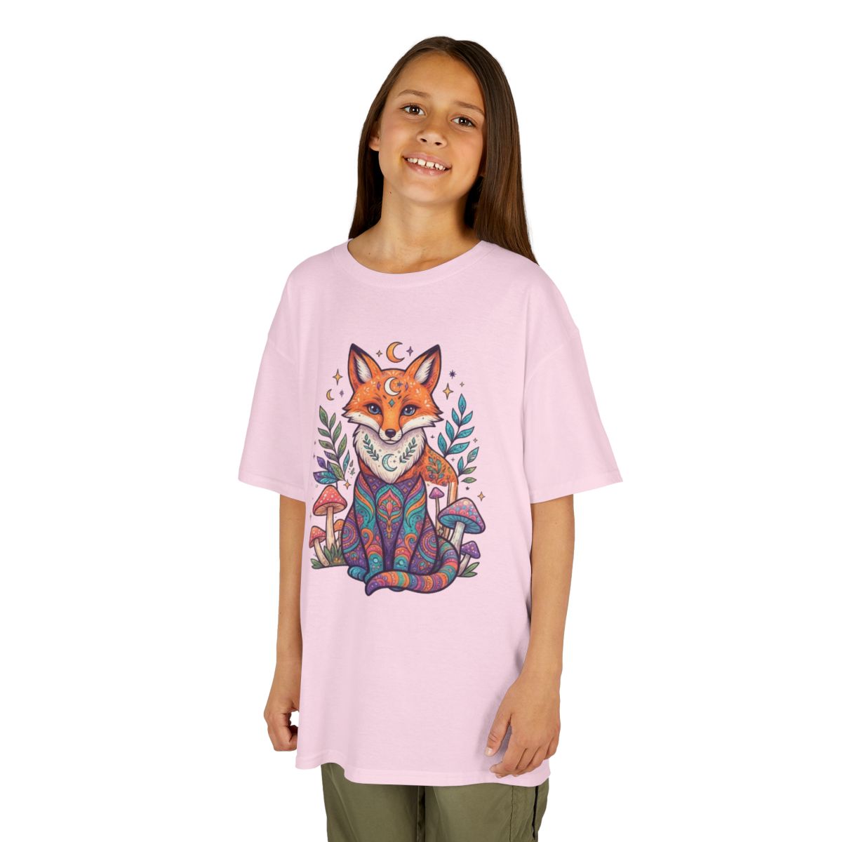 Color: Light Pink | Hippy Fox Kids Tee
