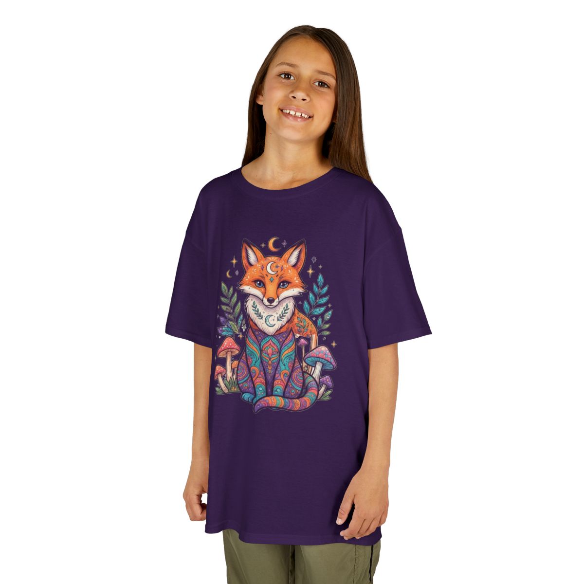 Color: Purple | Hippy Fox Kids Tee