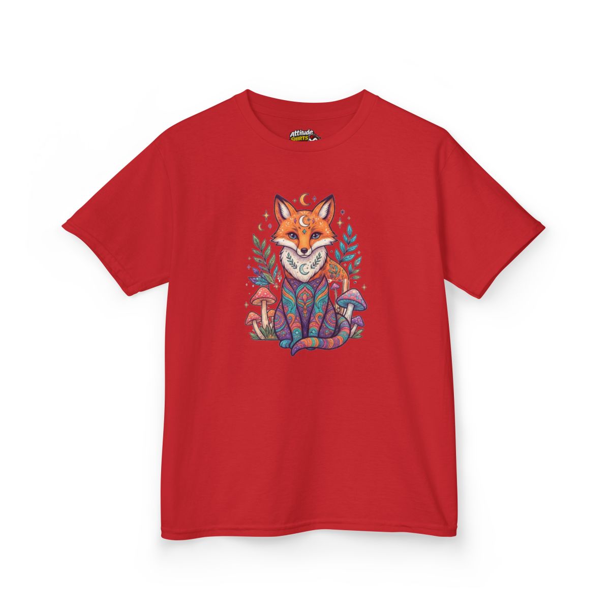 Color: Red | Hippy Fox Kids Tee