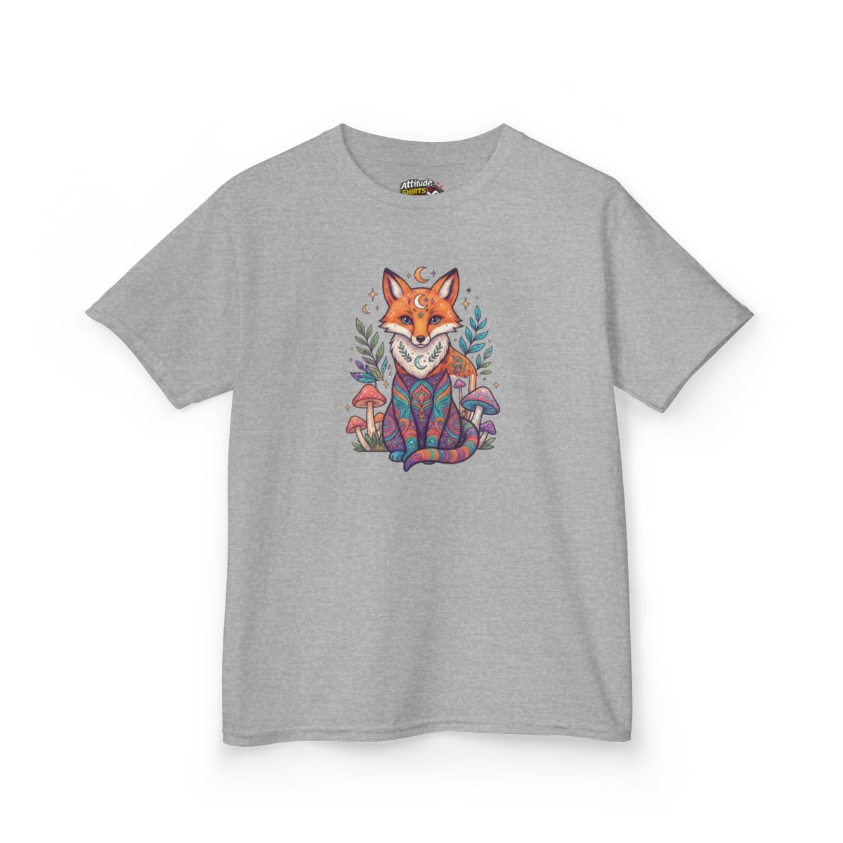 Color: Sport Grey | Hippy Fox Kids Tee