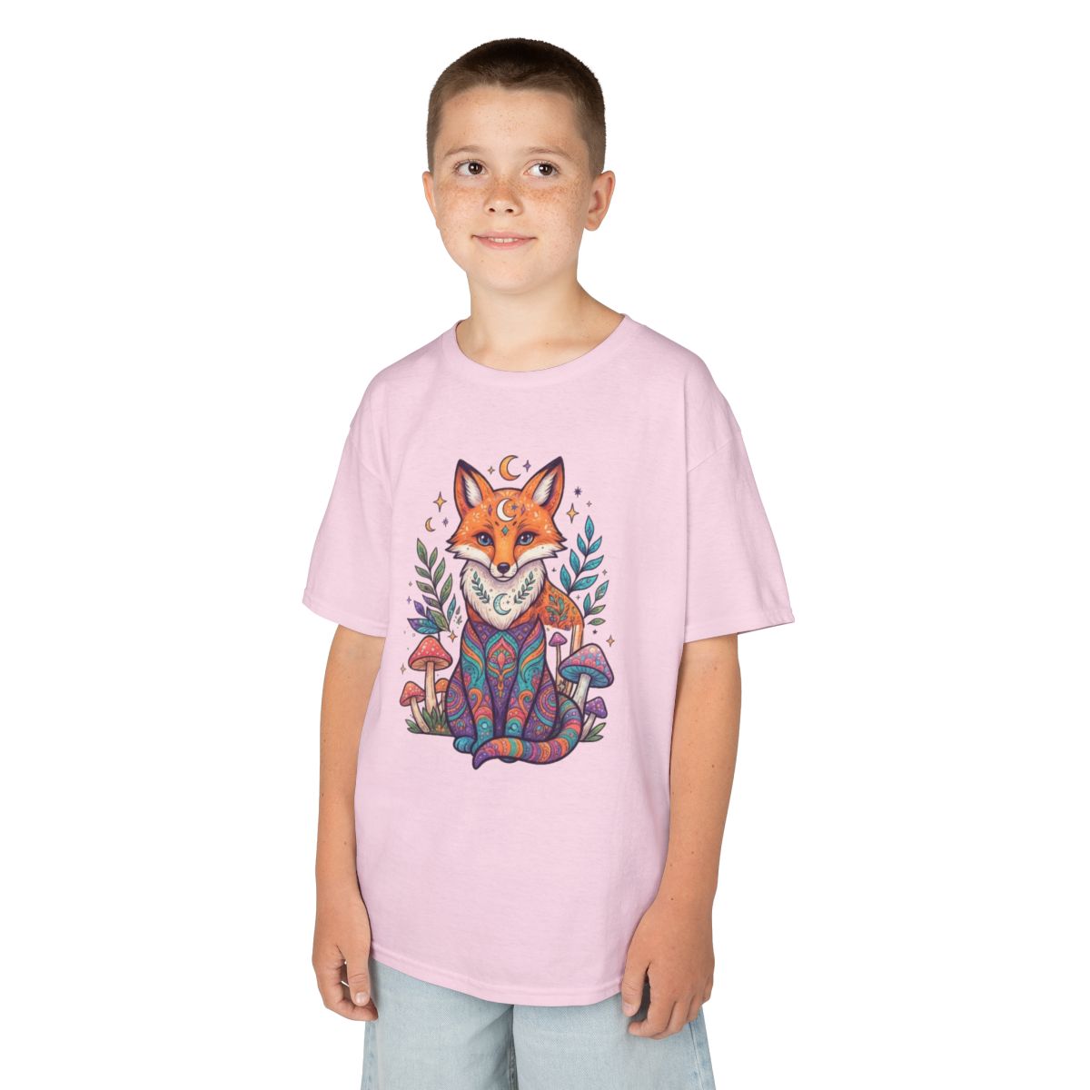 Color: Light Pink | Hippy Fox Kids Tee