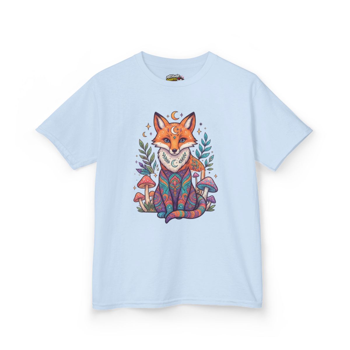 Color: Light Blue | Hippy Fox Kids Tee