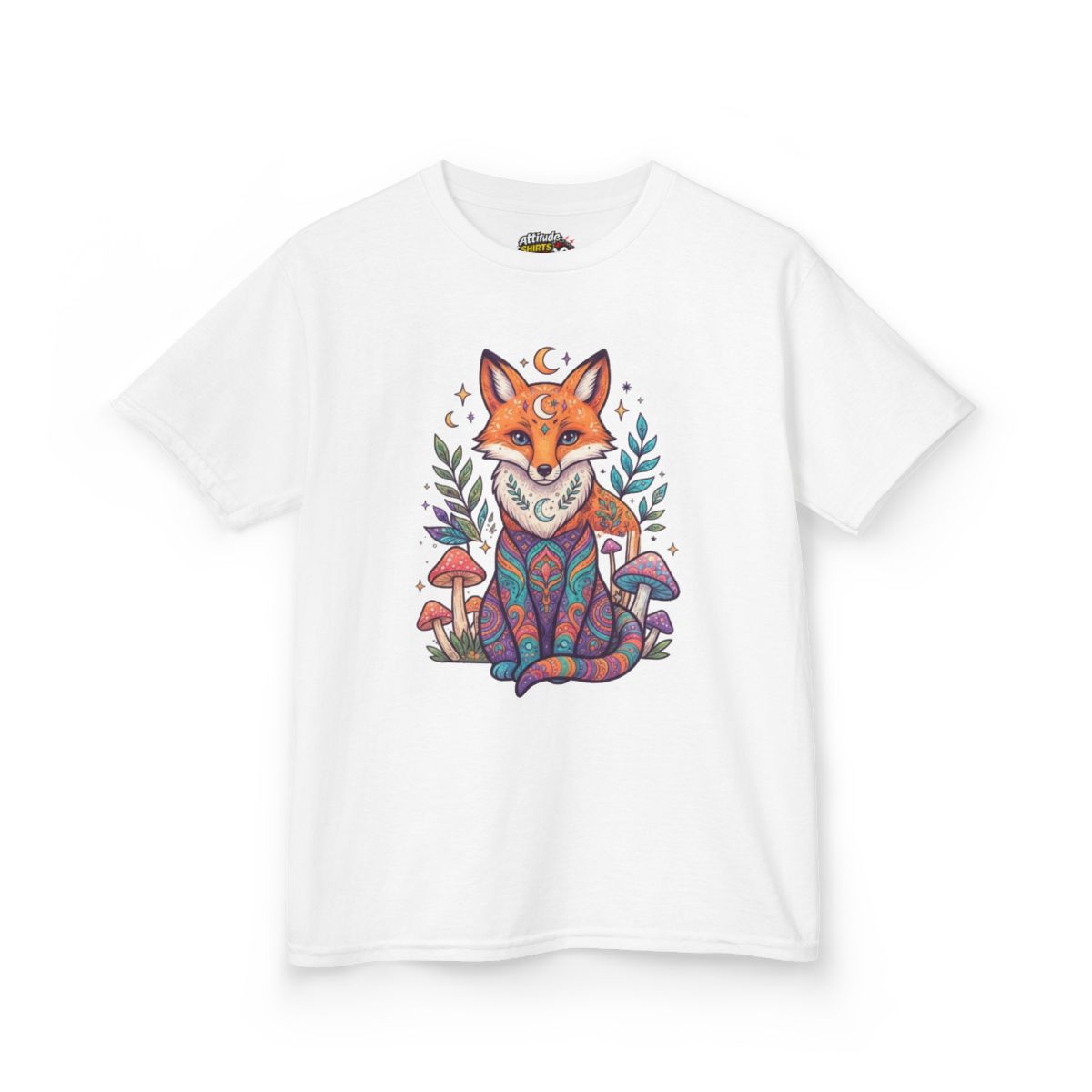 Color: White | Hippy Fox Kids Tee