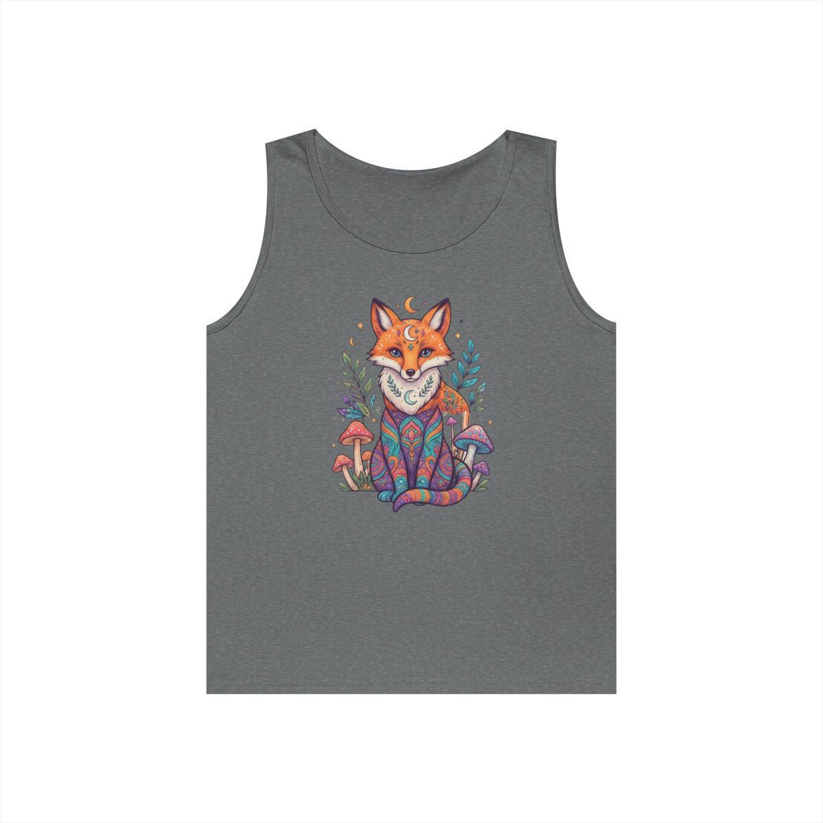 Color: Graphite Heather | Hippy Fox Tank Top