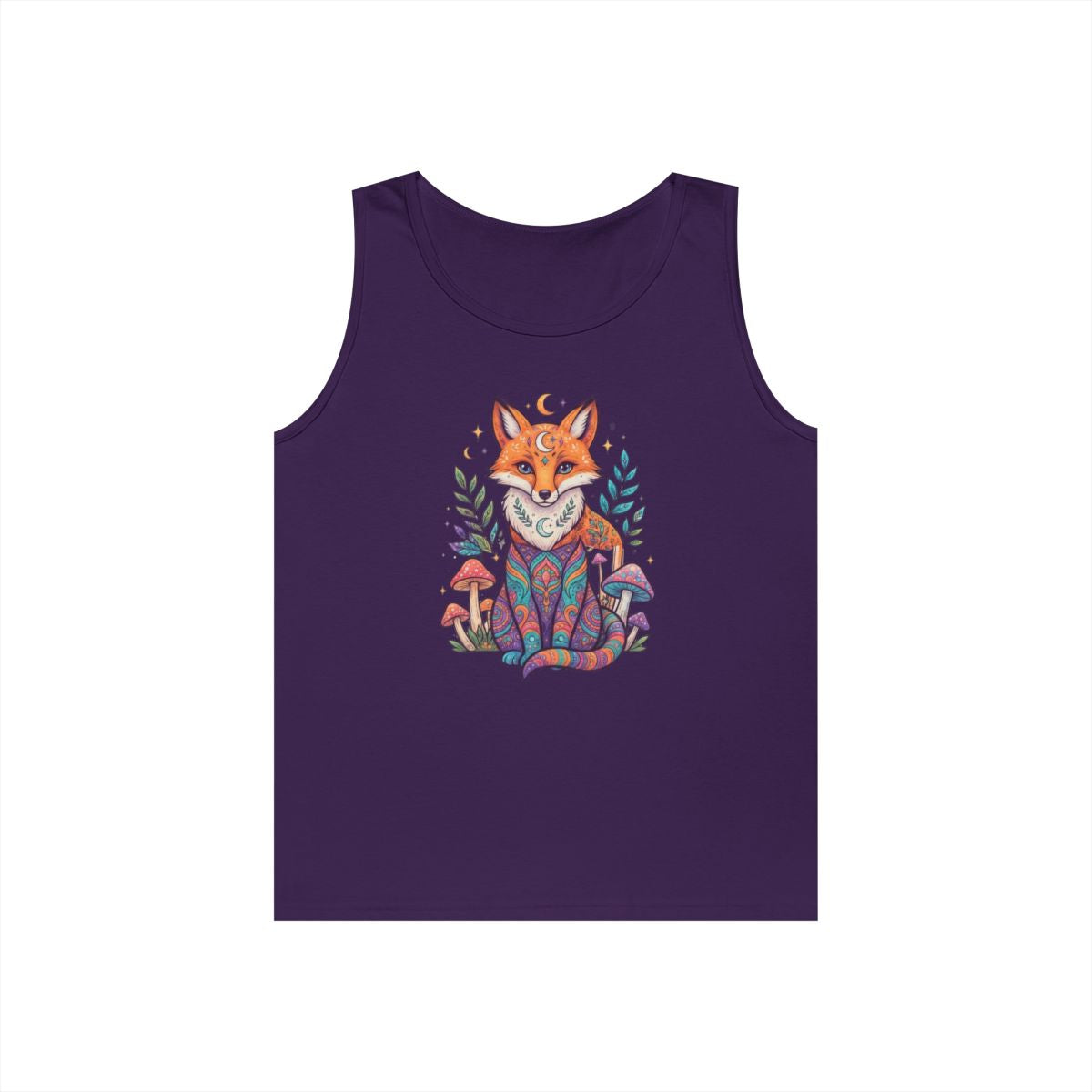 Color: Purple | Hippy Fox Tank Top