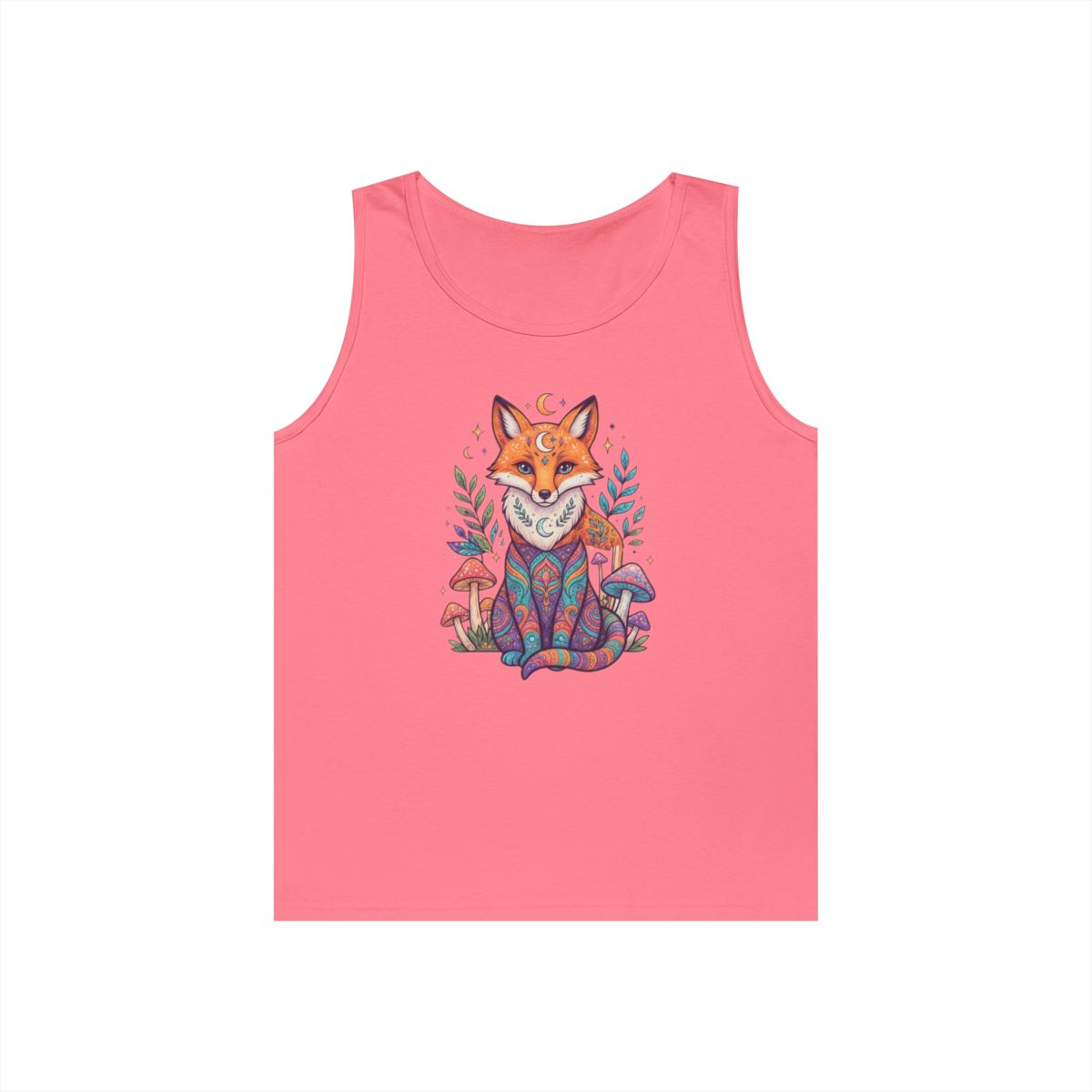 Color: Safety Pink | Hippy Fox Tank Top