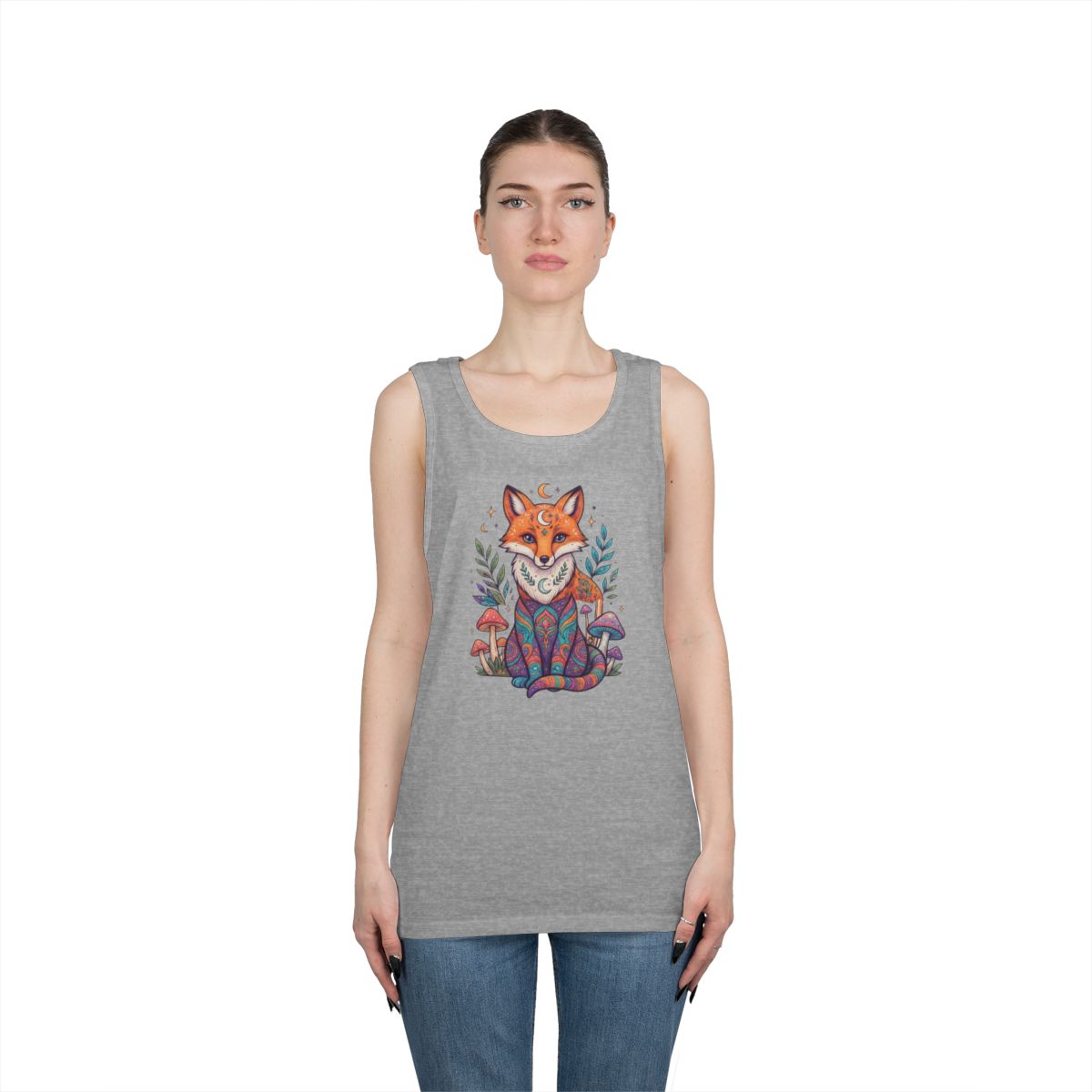 Color: Sport Grey | Hippy Fox Tank Top