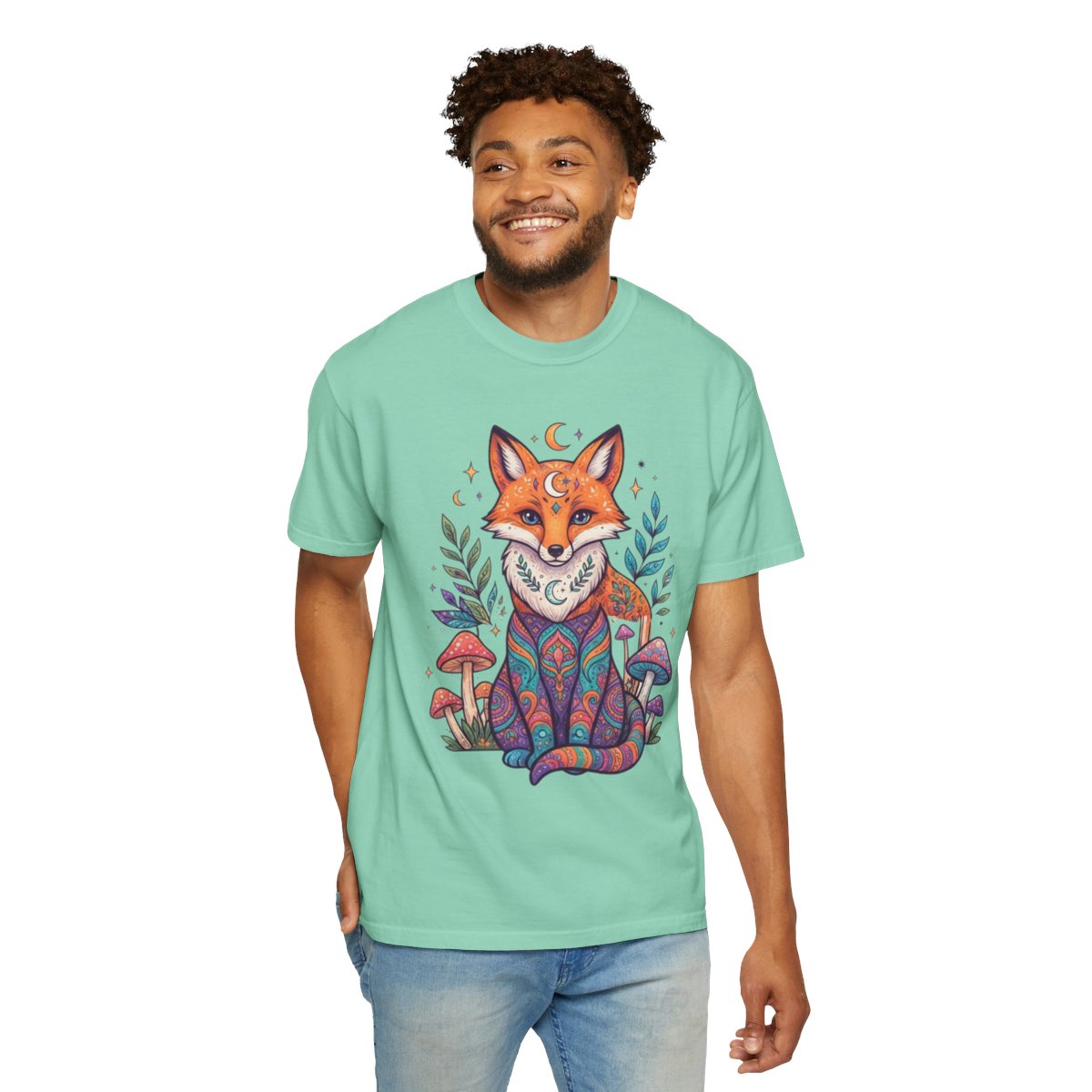 Color: Island Reef | Hippy Fox Unisex Garment-Dyed Tee