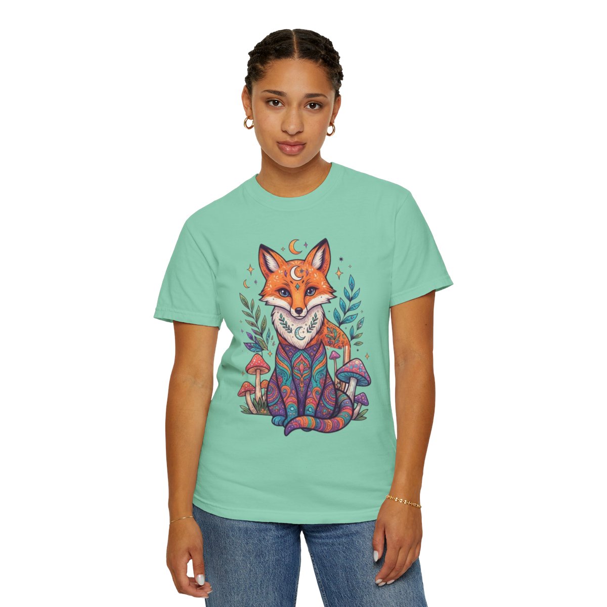 Color: Island Reef | Hippy Fox Unisex Garment-Dyed Tee