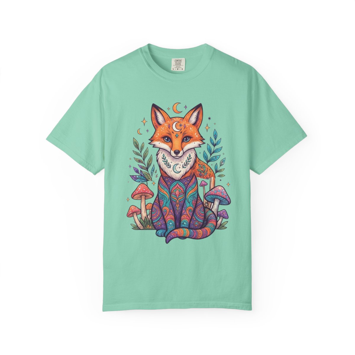 Color: Island Reef | Hippy Fox Unisex Garment-Dyed Tee