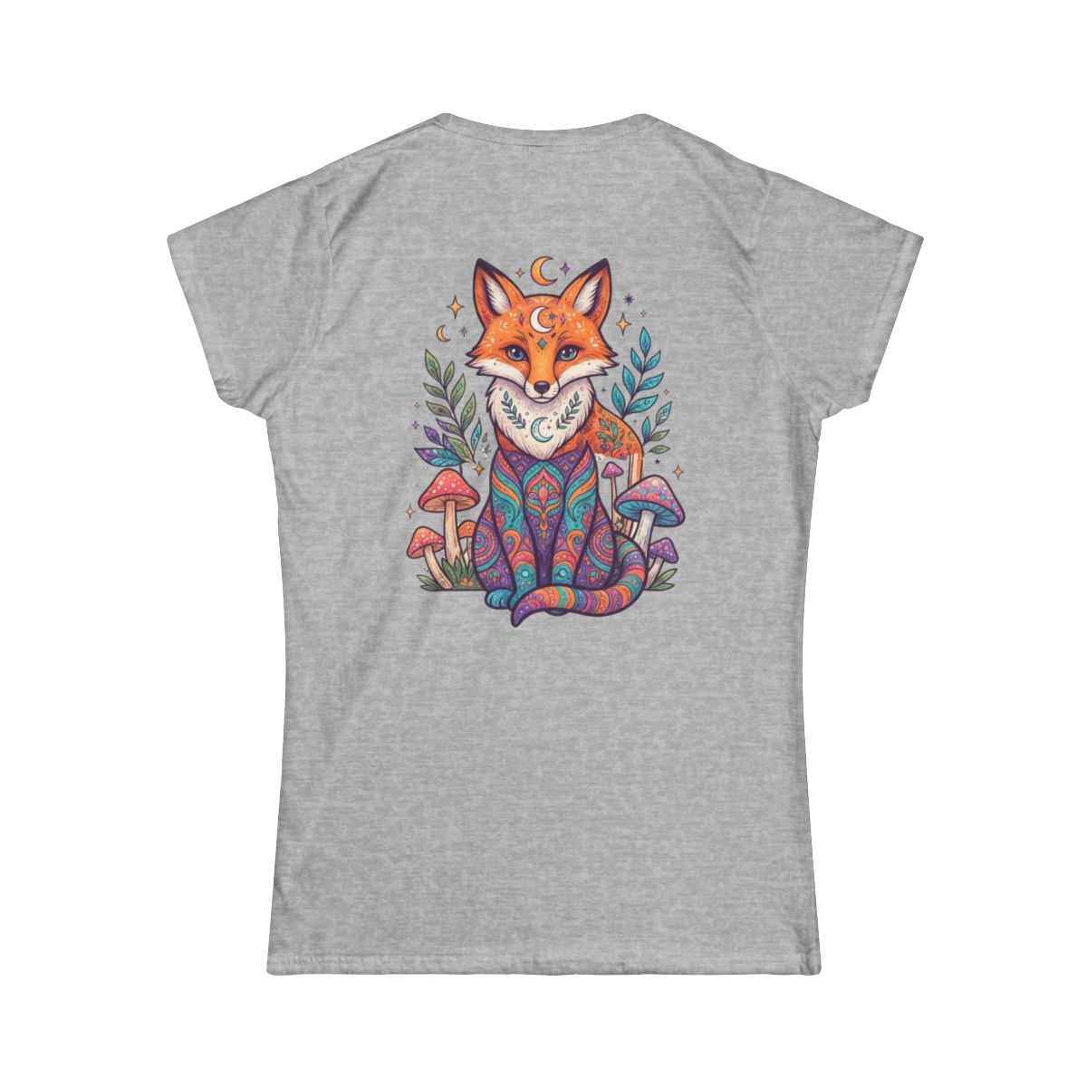 Color: Sport Grey | Hippy Fox Women's Tee