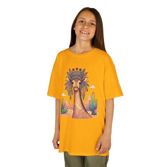 Color: Gold | Hippy Giraffe Kids Tee