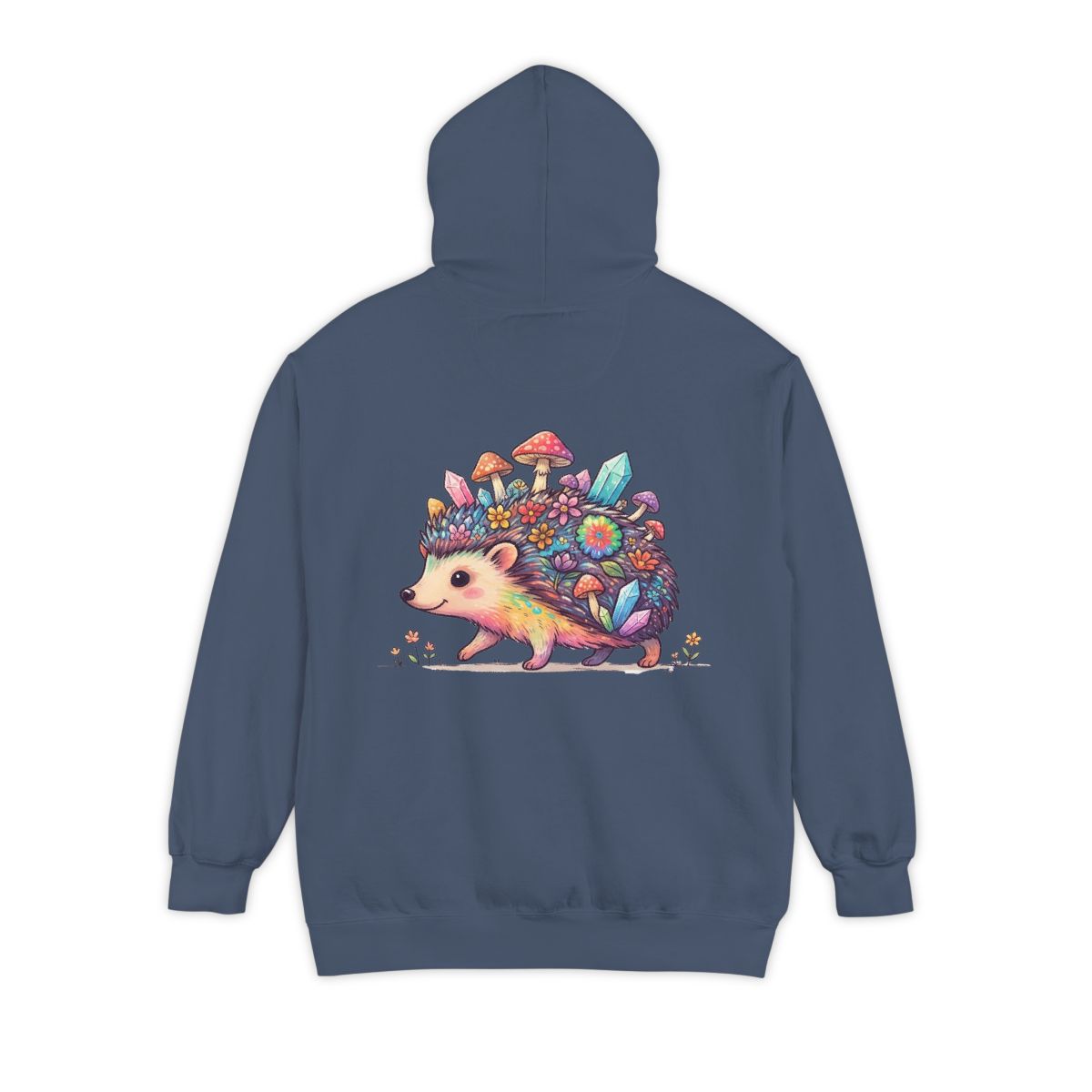 Color: Denim | Hippy Hedgehog Garment-Dyed Hoodie