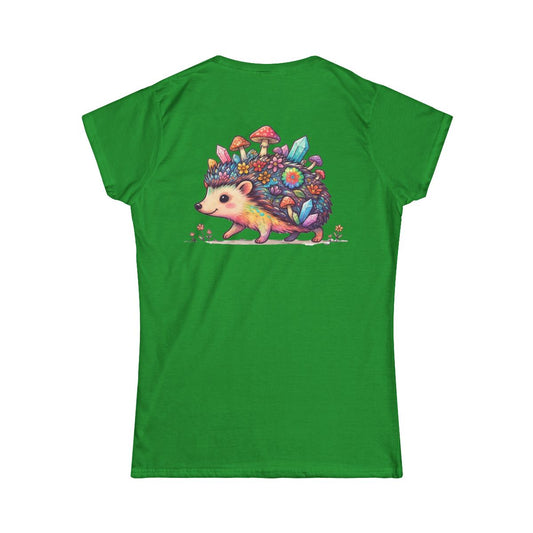 Color: Irish Green | Hippy Hedgehog Women's Tee