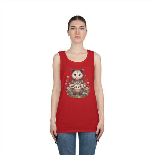 Color: Red | Hippy Opossum Tank Top