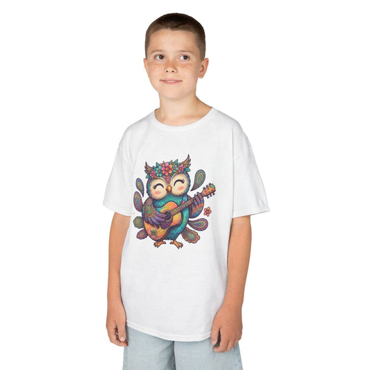 Color: White | Hippy Owl Kids Tee