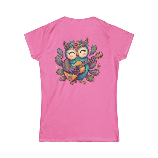 Color: Azalea | Hippy Owl Women's Tee