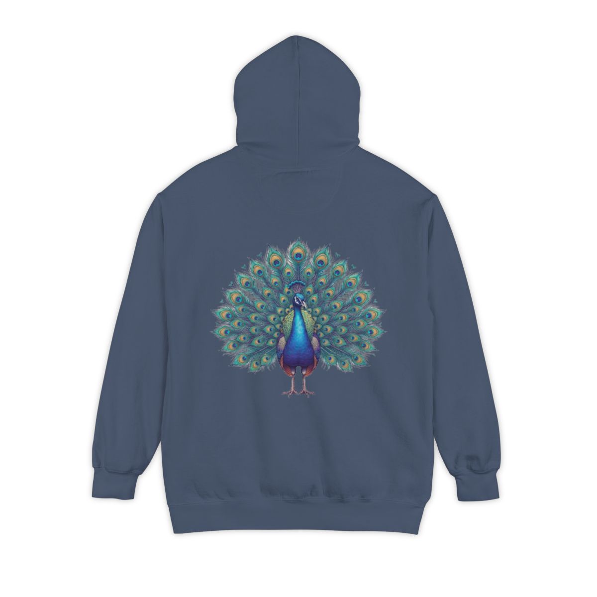 Color: Denim | Hippy Peacock Garment-Dyed Hoodie