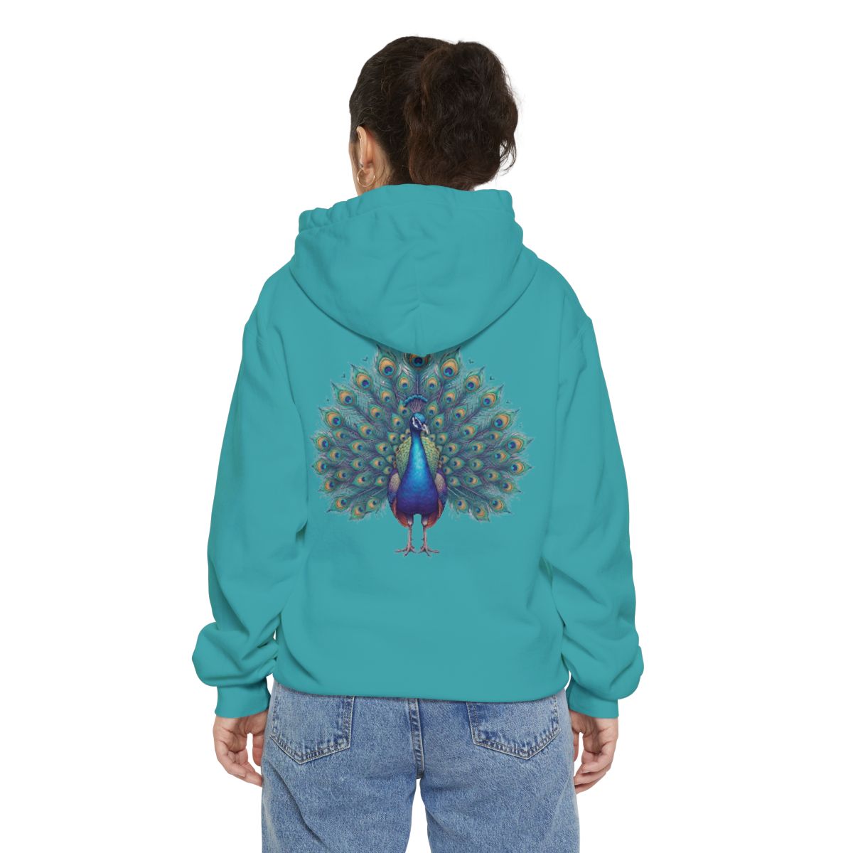 Color: Seafoam | Hippy Peacock Garment-Dyed Hoodie