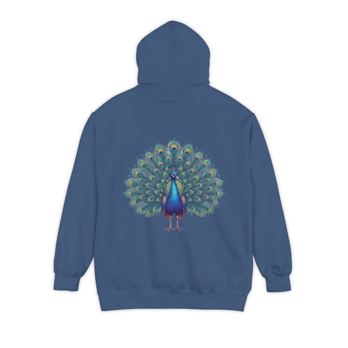 Color: True Navy | Hippy Peacock Garment-Dyed Hoodie