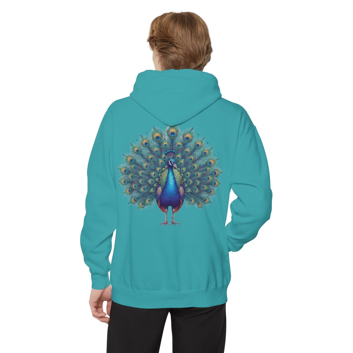 Color: Seafoam | Hippy Peacock Garment-Dyed Hoodie
