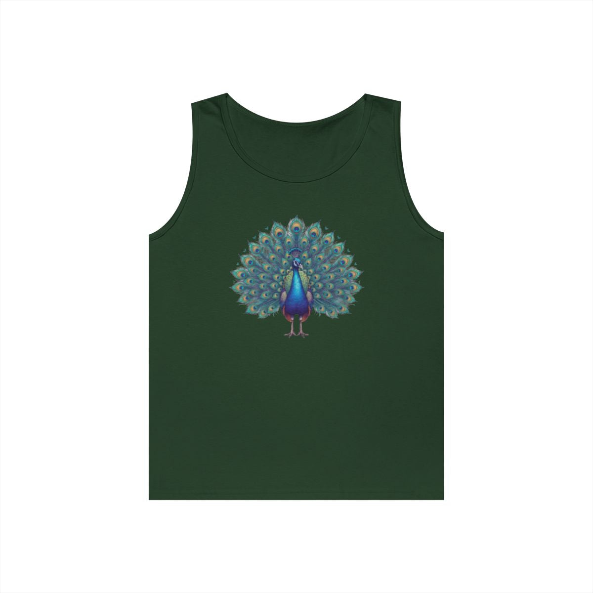 Color: Forest Green | Hippy Peacock Tank Top