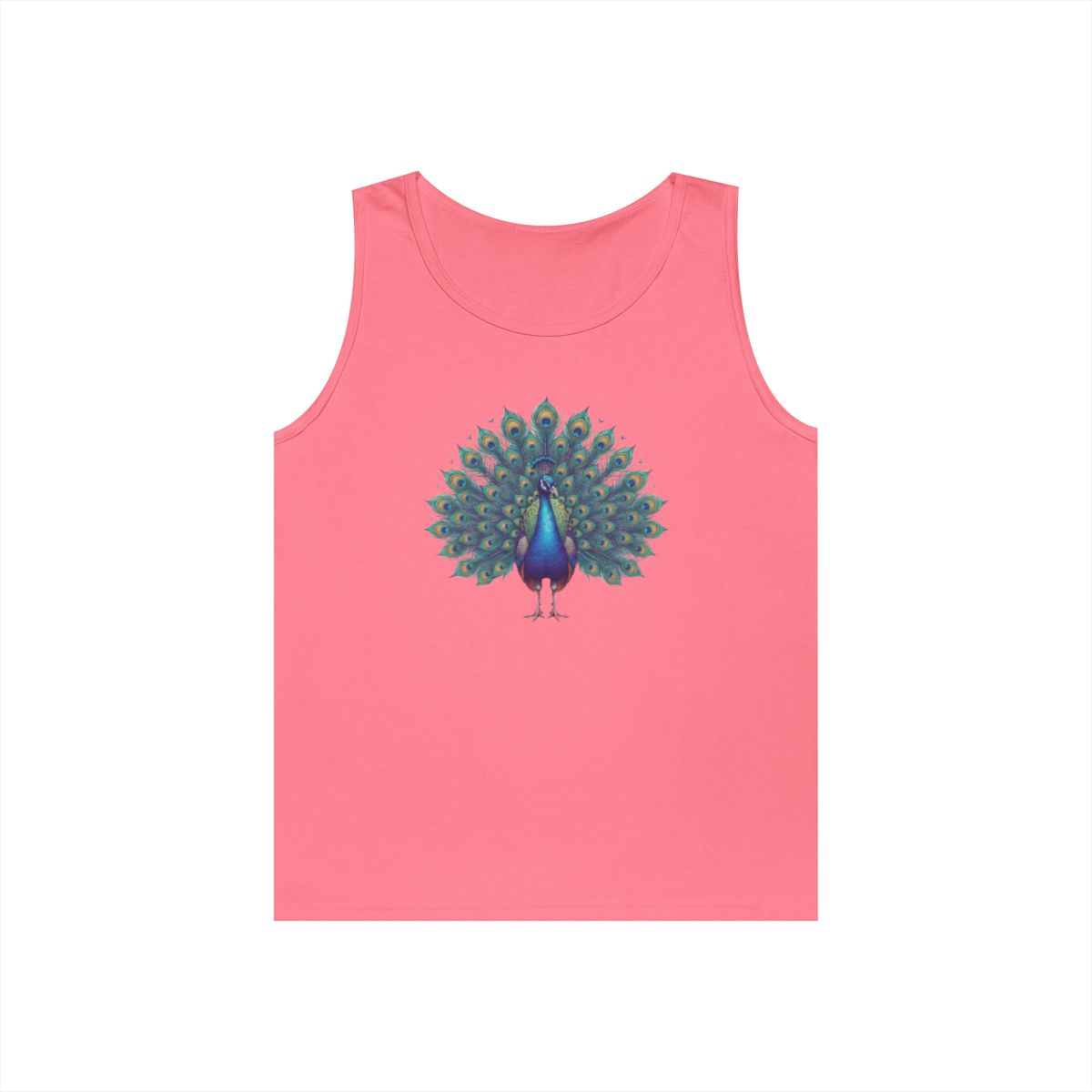 Color: Safety Pink | Hippy Peacock Tank Top