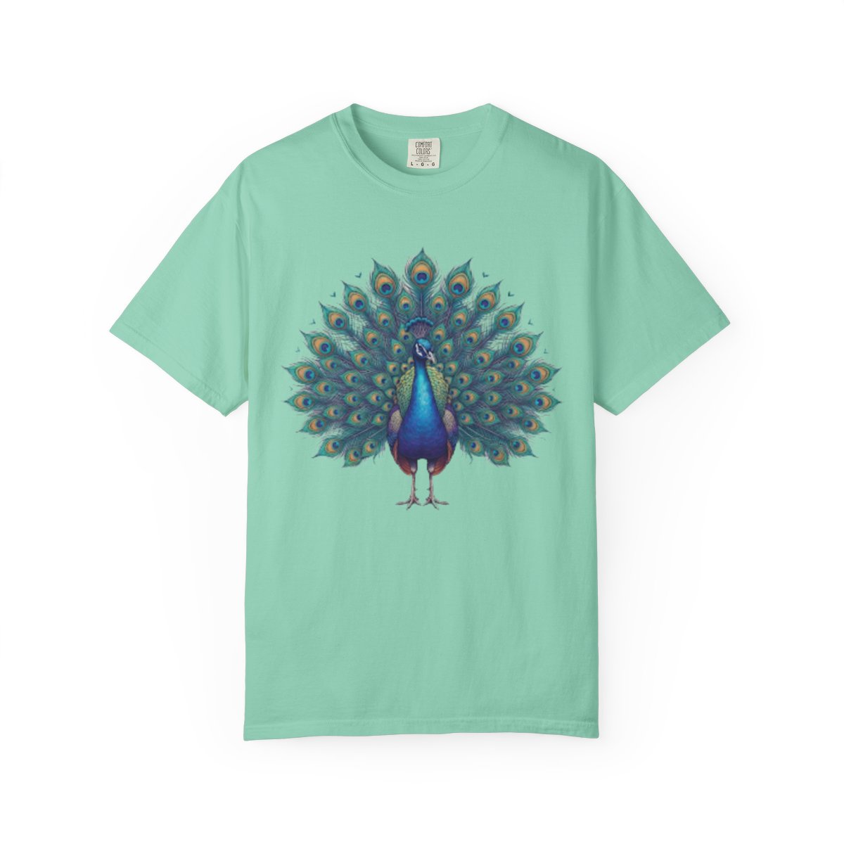 Color: Island Reef | Hippy Peacock Unisex Garment-Dyed Tee
