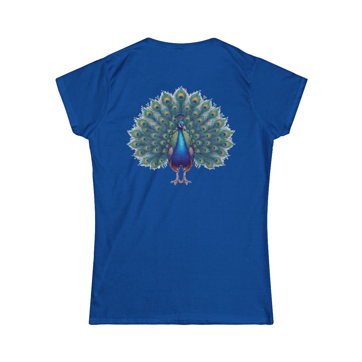Color: Royal | Hippy Peacock Women's Tee