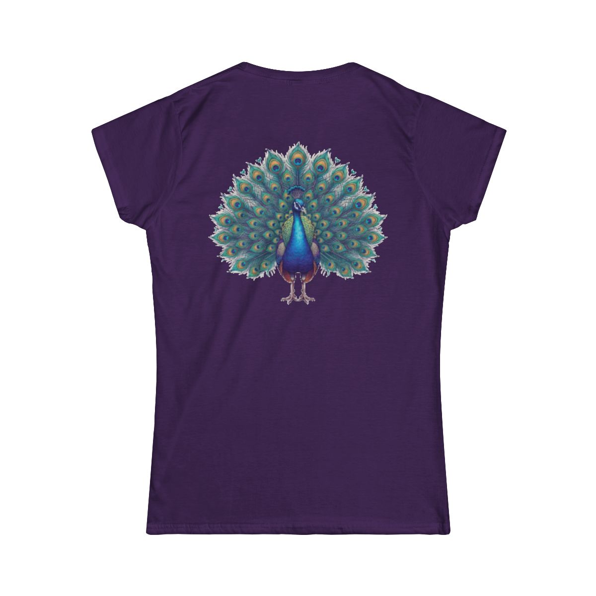 Color: Purple | Hippy Peacock Women's Tee