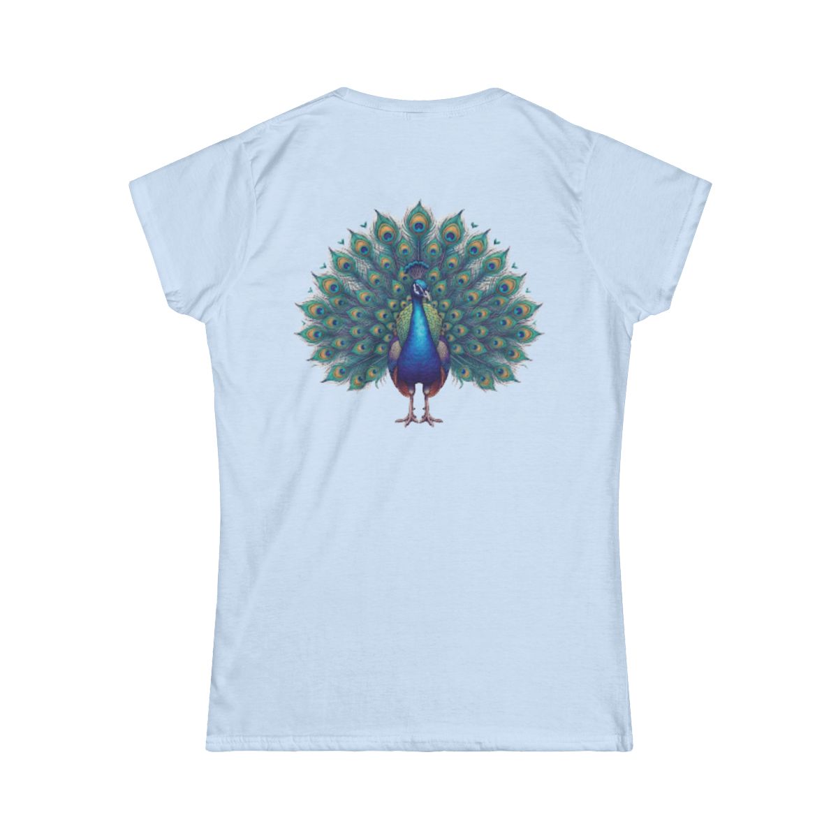 Color: Light Blue | Hippy Peacock Women's Tee