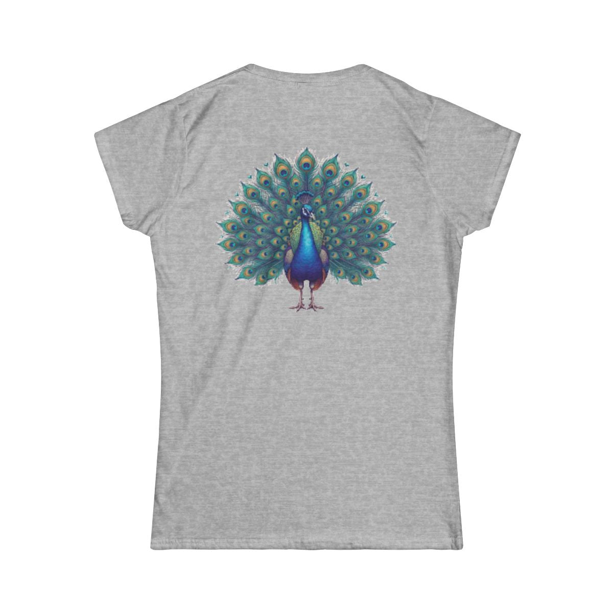 Color: Sport Grey | Hippy Peacock Women's Tee