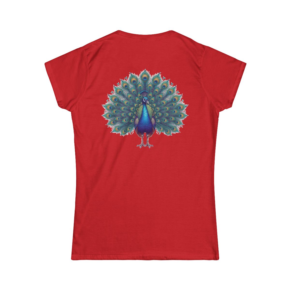 Color: Red | Hippy Peacock Women's Tee